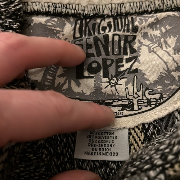 Original Senor Lopez hoodie with fleece lined hood - Picture 4 of 6